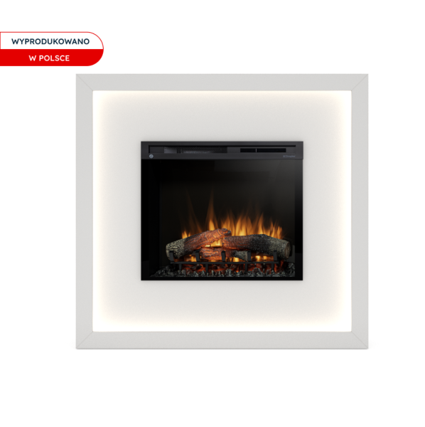 Kominek elektryczny 1400W Litos 28" XHD Biały Mat Warmtec