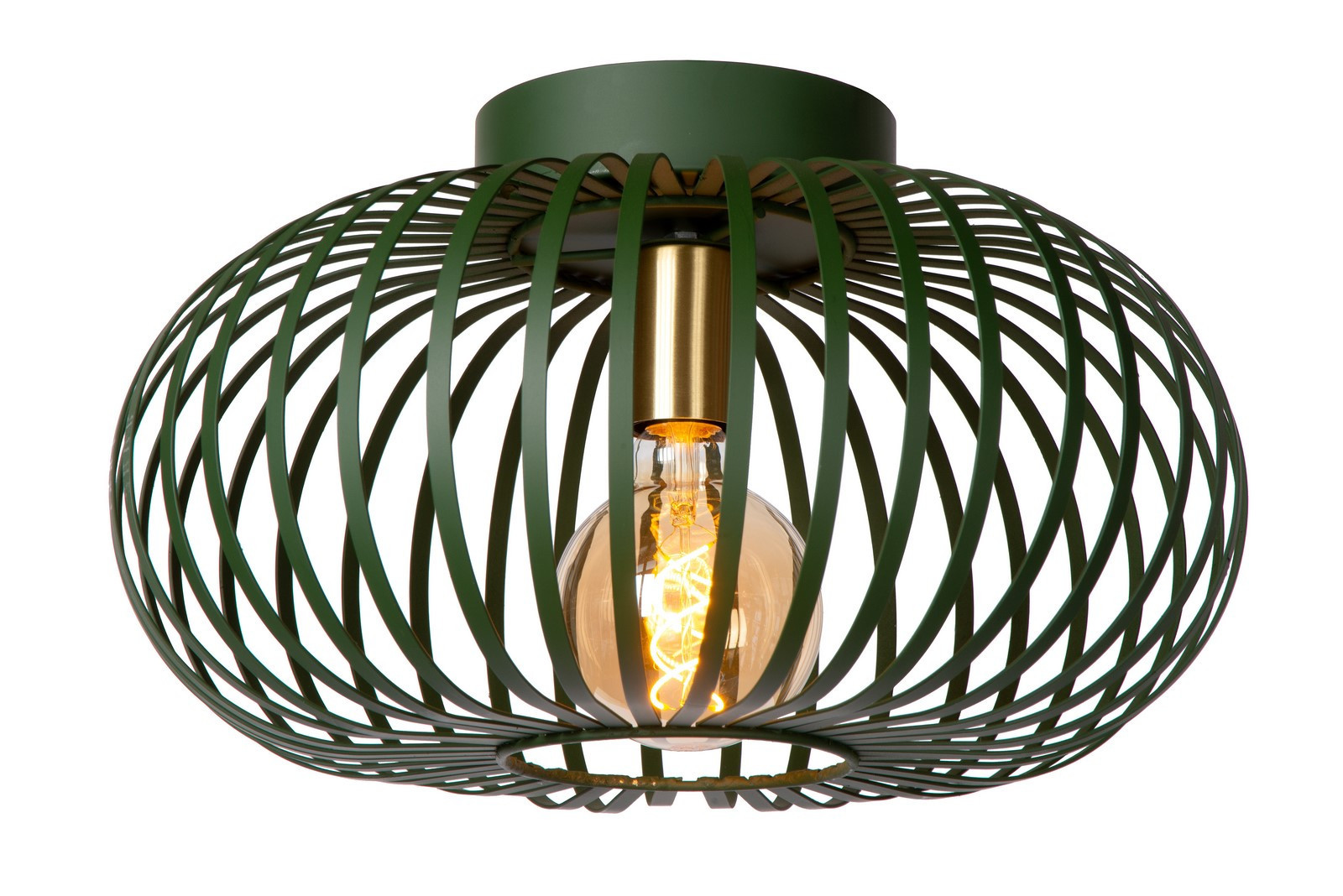 Lampa sufitowa zielona MANUELA 1xE27x60W wym: 23x40x40 cm Lucide