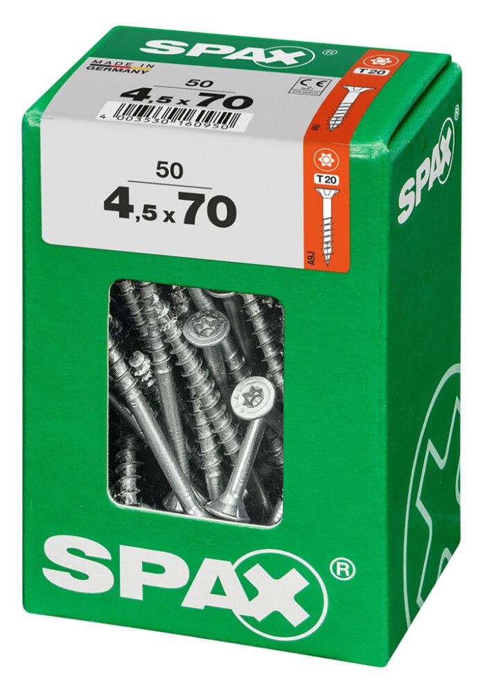 TRESKRUE SPAX TFT 4,5X70MM 50STK/PK