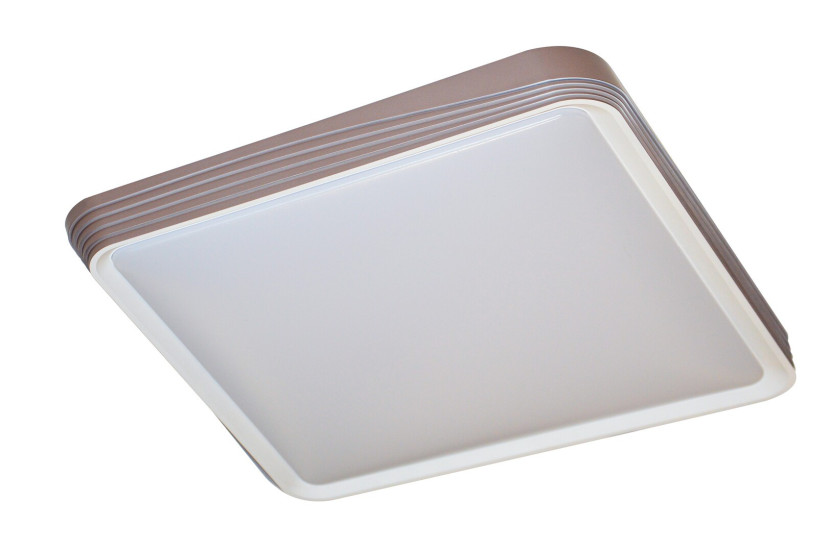 Plafon DRUZORkwadratowy brązowo-biały LED 1x40W 48cm 2100lm IP20 Rabalux