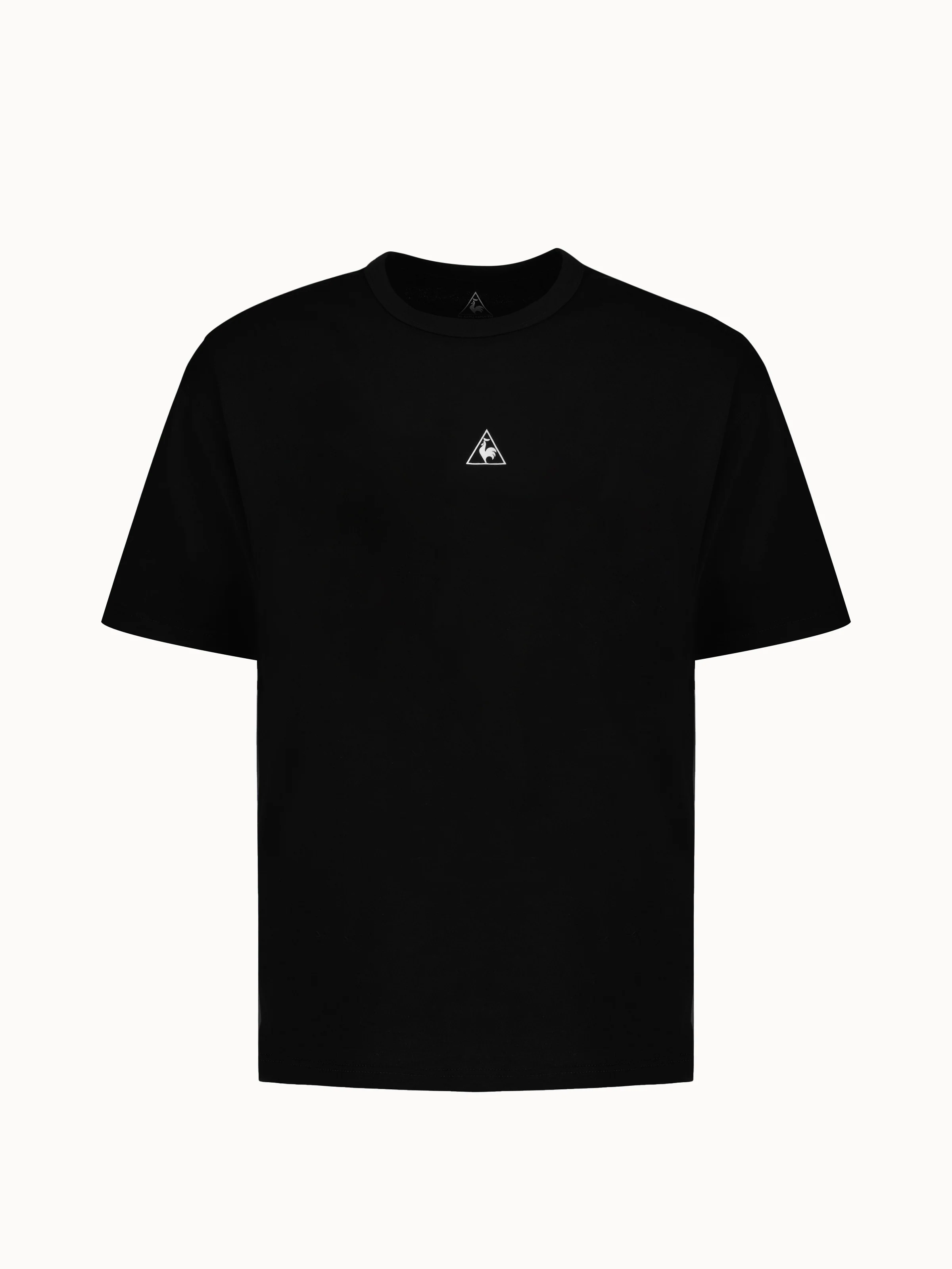 T-shirt oversize en jersey de coton et logo triangle centré