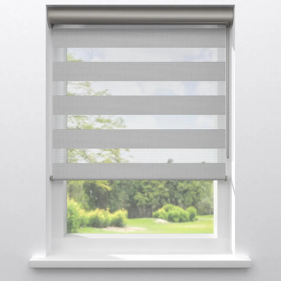 Kwantum Duo-Rolgordijnen | Duo Rolgordijn Dean  Grijs