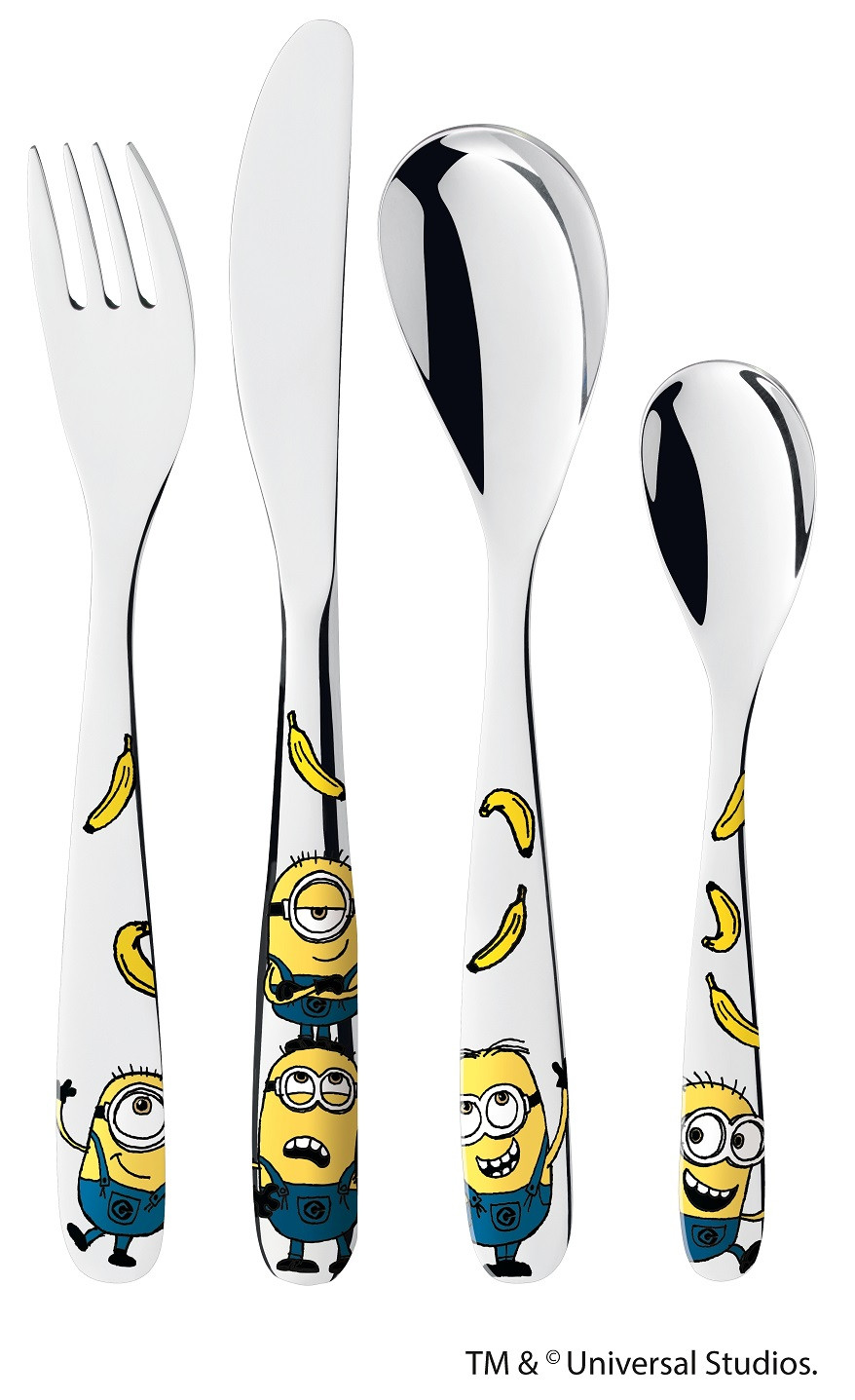 WMF Sztućce dla dziecka Minionki 4 elementy