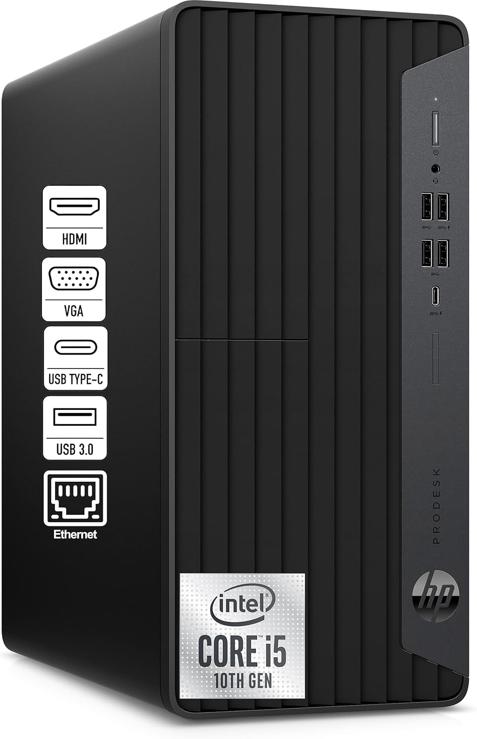 HP ProDesk 600 MT Office Desktop Computer for Business  Accounting & Data Processing  Intel 6-Core i5-10400F  16GB RAM  1TB PCIe SSD  WiFi Adapter  Keyboard & Mouse  Windows 11 Pro  Jet Black