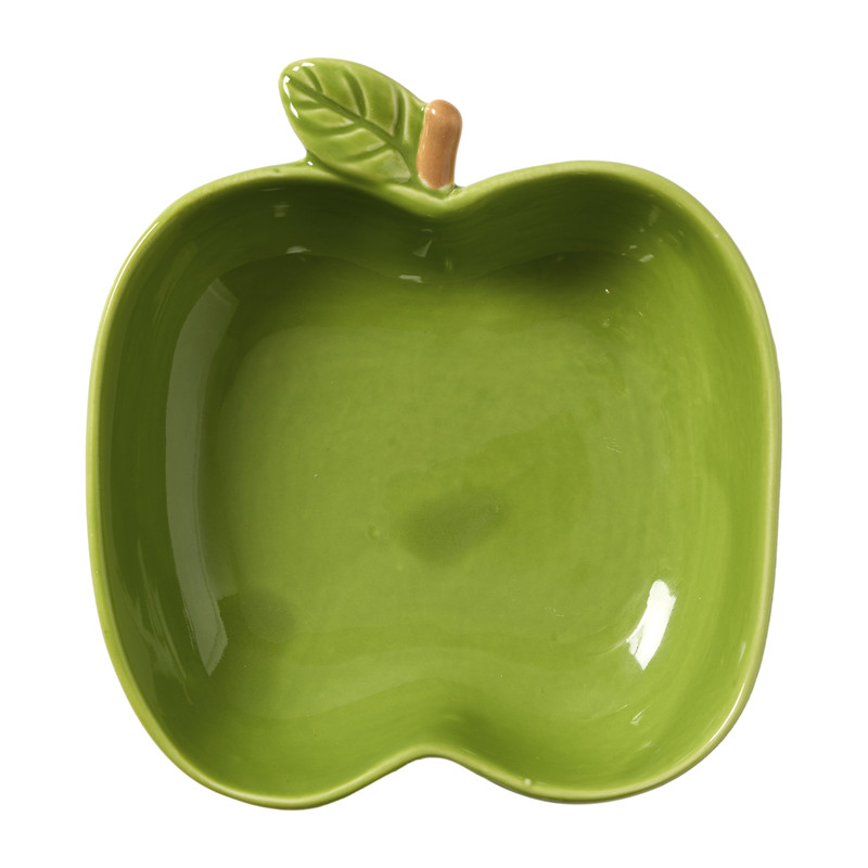 Schaaltje appel groot - groen - 4.2x12.3x13 cm