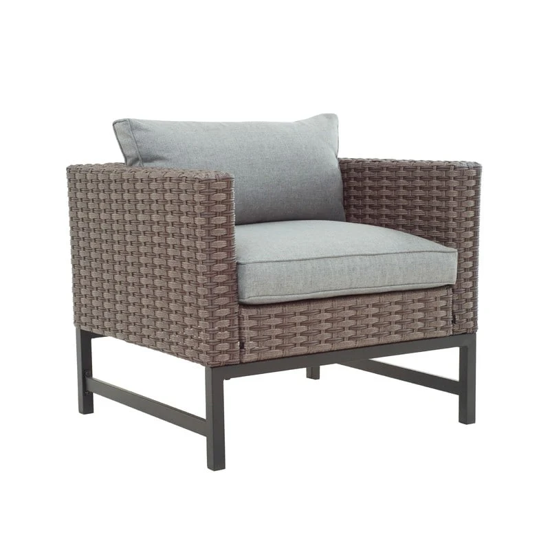 Patio Festival 9-Piece Right-Angle Wicker Outdoor Conversation Set