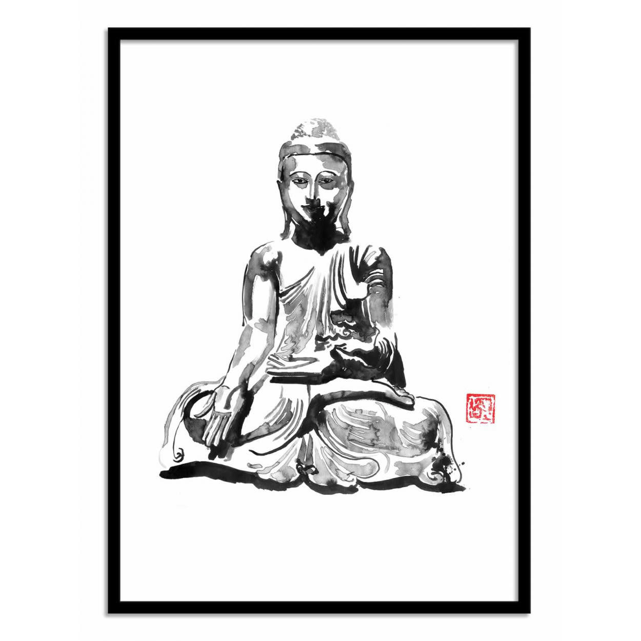 PECHANE SUMIE - BUDDHA - Affiche d'art 30 x 40 cm