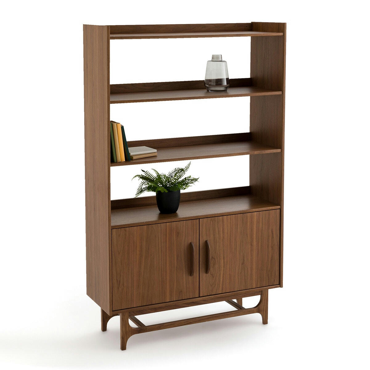 Etagère vintage plaqué noyer, Larsen