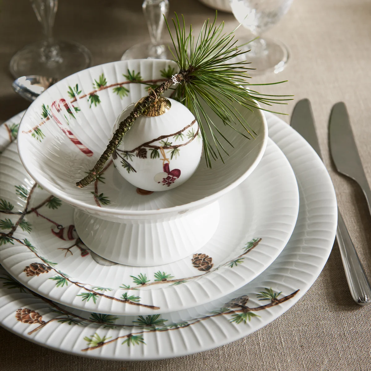 Kähler Design - Hammershøi Weihnachten Teller, Ø 27 cm, weiß