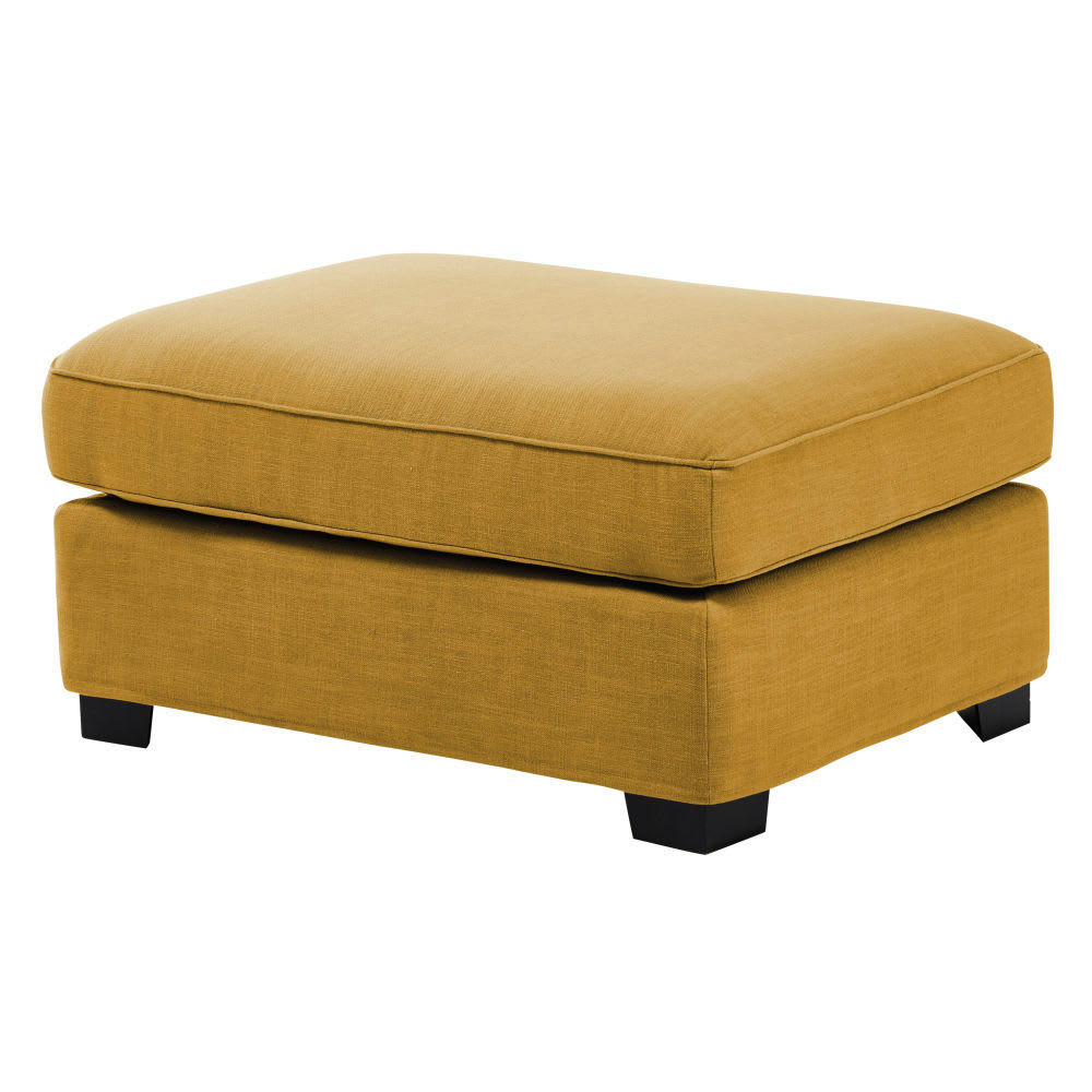 Milano - Pouf pour canapé modulable jaune moutarde