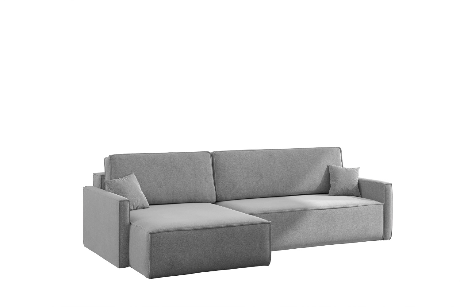Sofa Carlos z Funkcją Spania Tkanina Salvador Szary Prawy