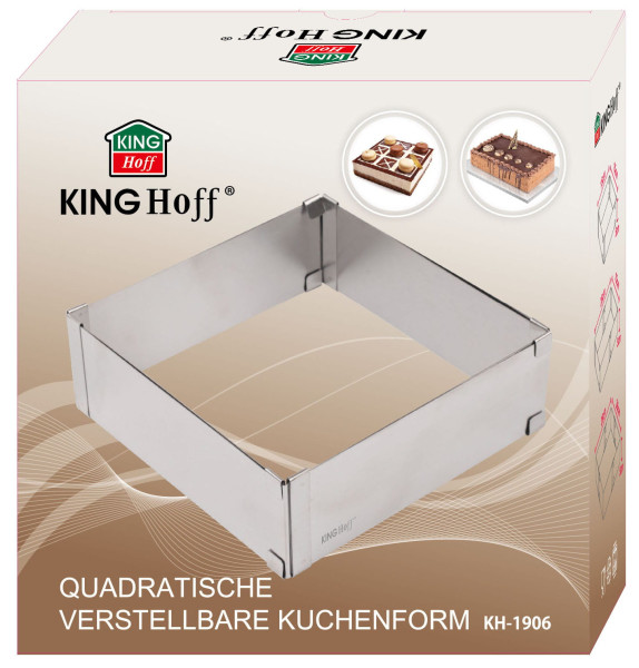 Regulowana forma do ciasta 28-15x5cm Tortownica Rant cukierniczy KINGHOFF
