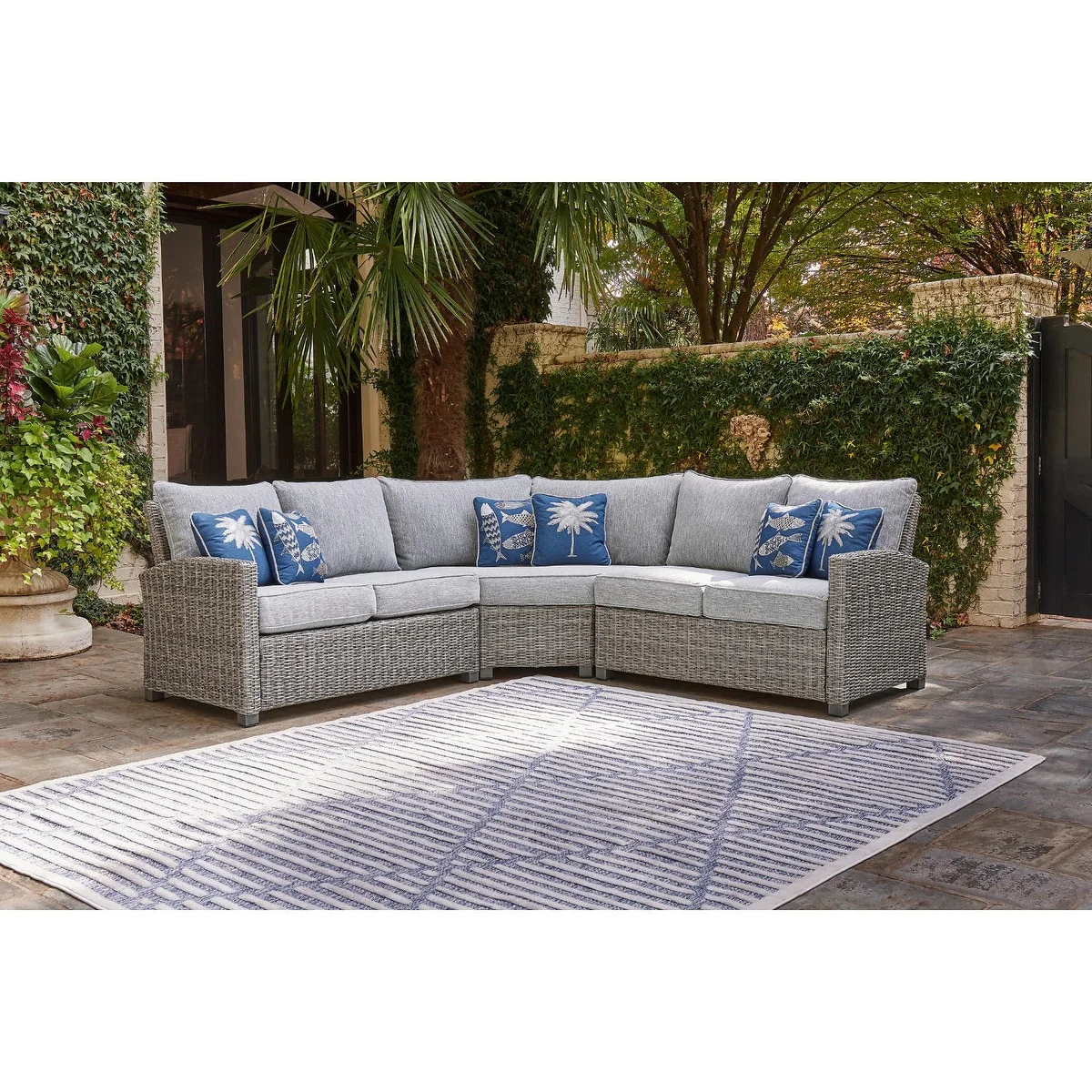 Signature Design by Ashley Naples Beach Outdoor Sectional