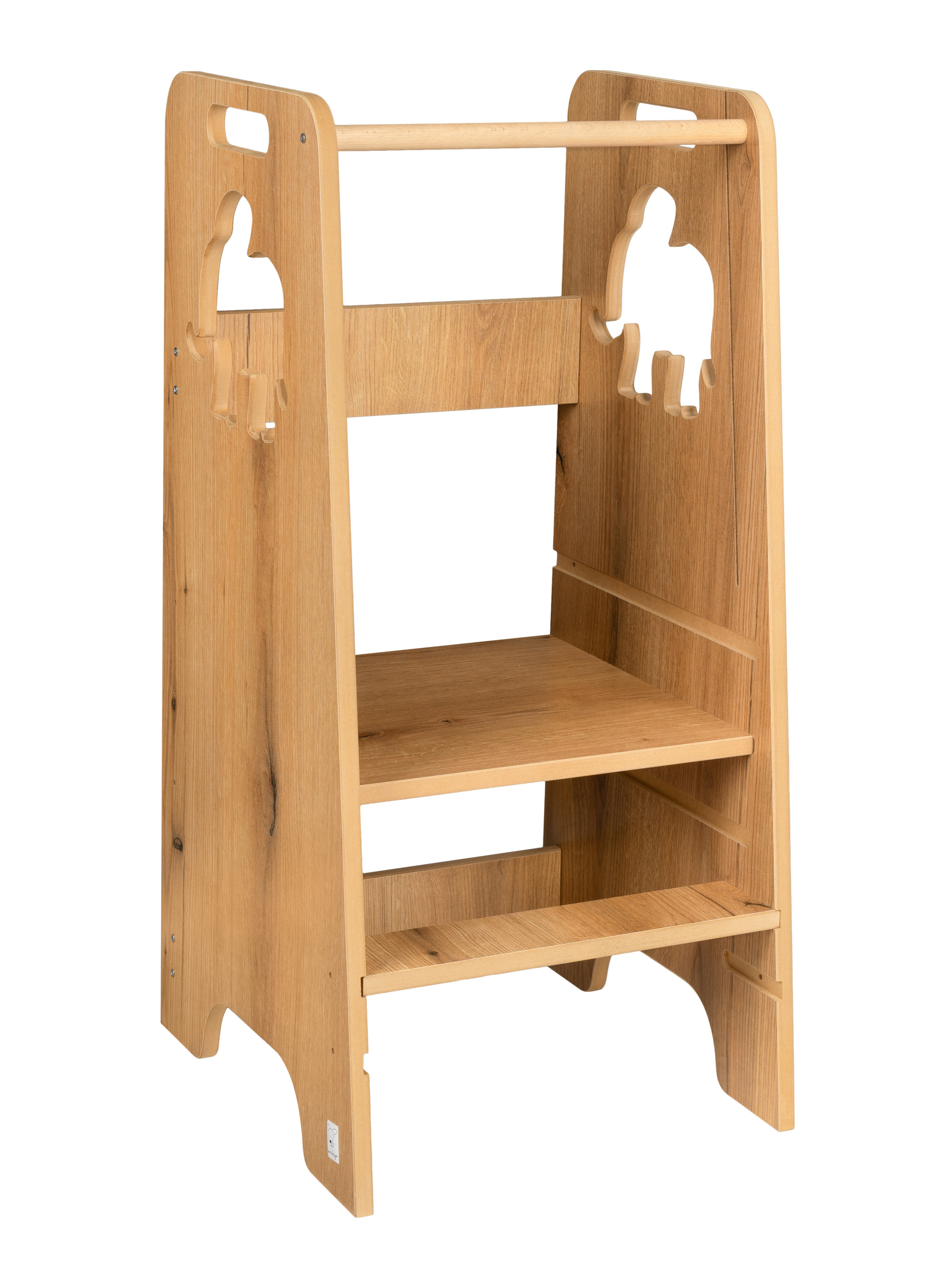 Pomocnik kuchenny dla dzieci z tablicą regulowany Kitchen Helper MDF drewno