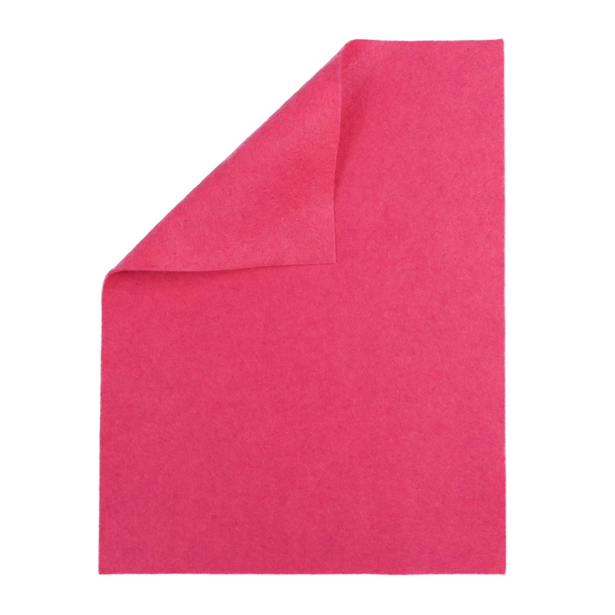 Bright Pink Polyester Felt Sheet A4