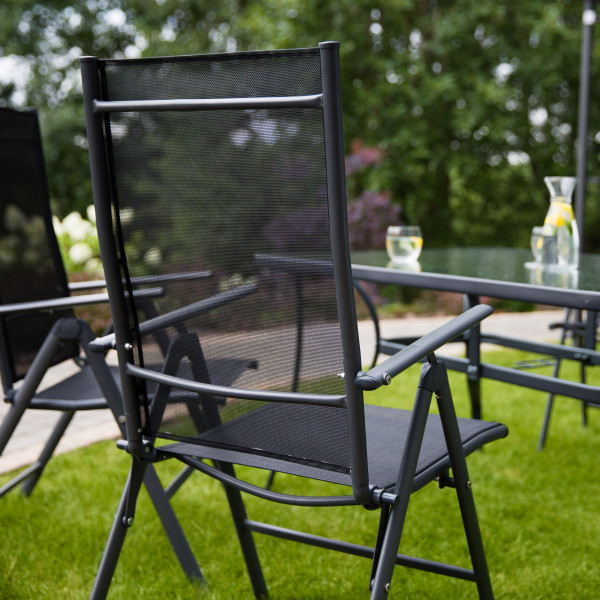 Fotel Lagos 7-pozycyjny antracytowy PATIO