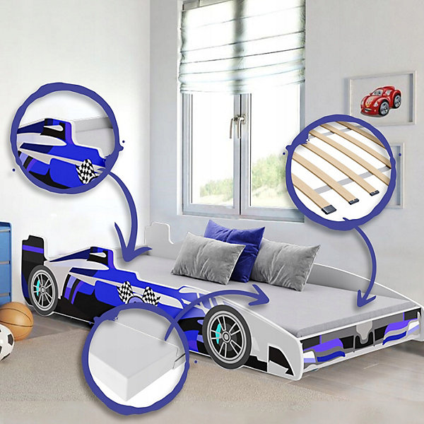Lit d'enfant FORMULA bleu 160 x 80 cm