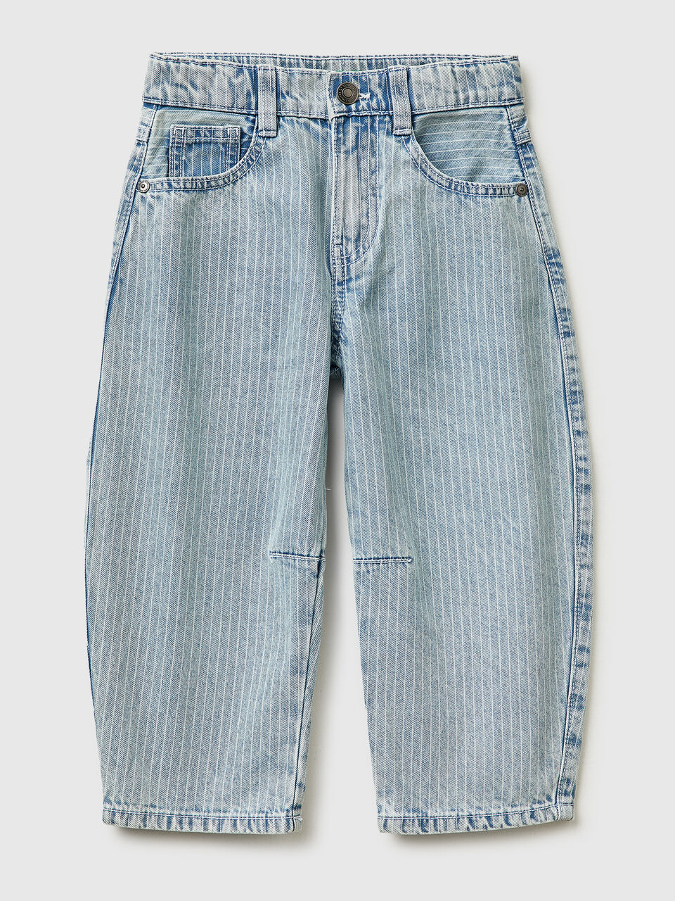 Striped balloon fit jeans