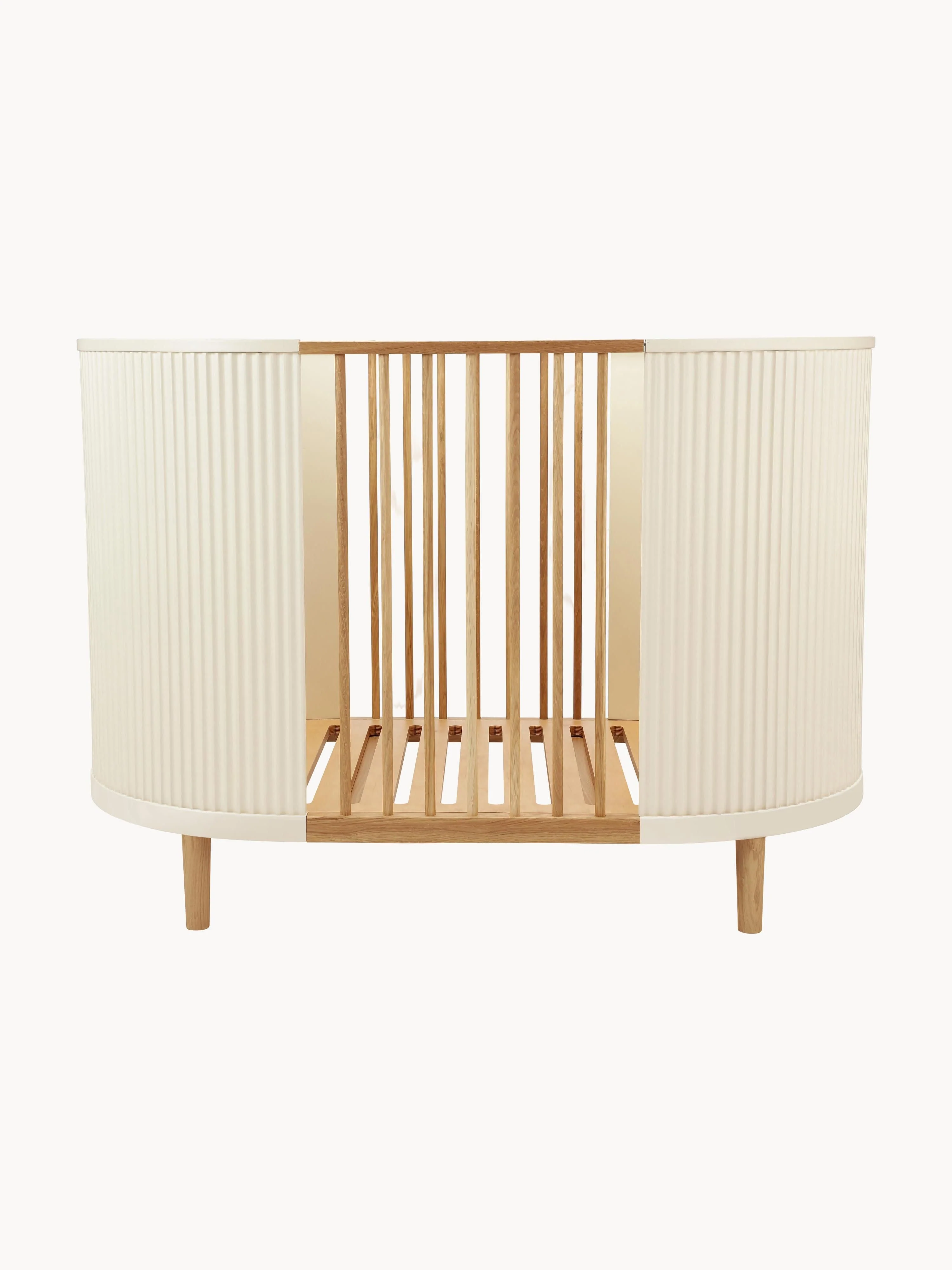 Höhenverstellbares Babybett Kai, handgefertigt, 70 x 120 cm