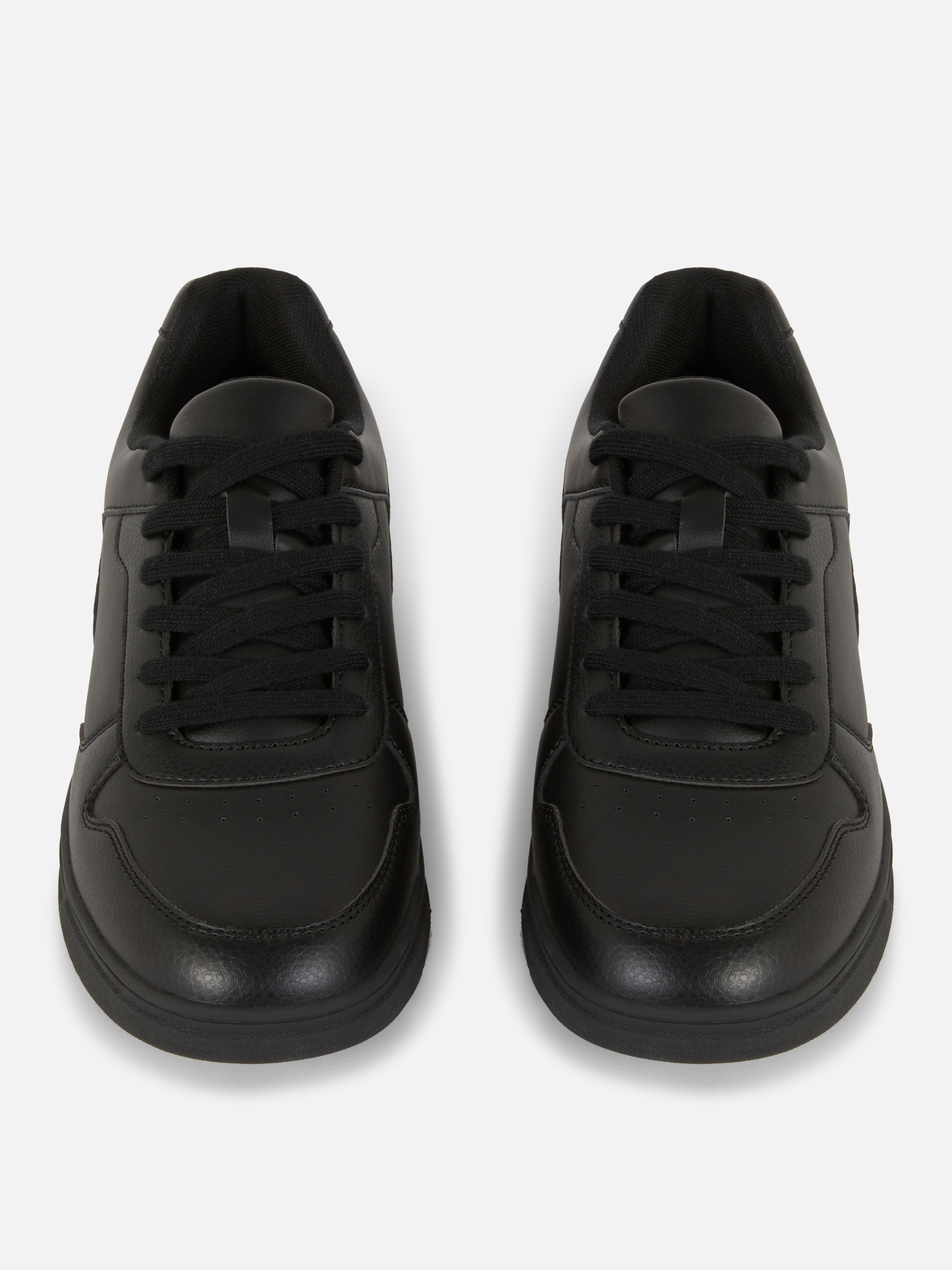Paneled Low Top Sneakers