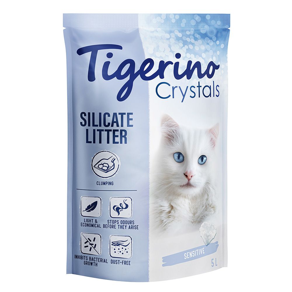 Tigerino Crystals Clumping Cat Litter – Sensitive (fragrance free)