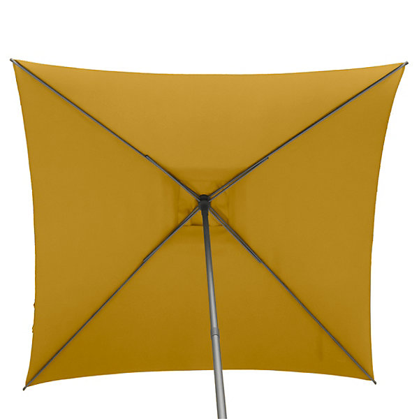 Parasol Droit Carré 2,5x2,5m Soya Jaune Moutarde Hespéride