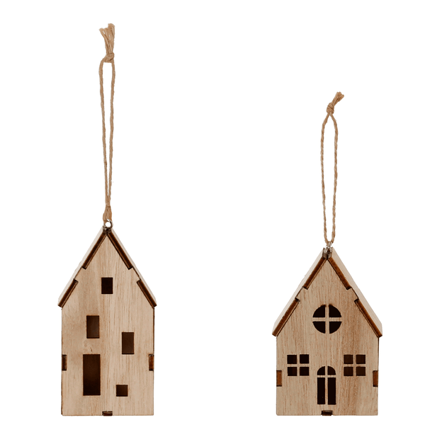 KIT COM 2 PINGENTES CASINHA VILAREJO NOEL