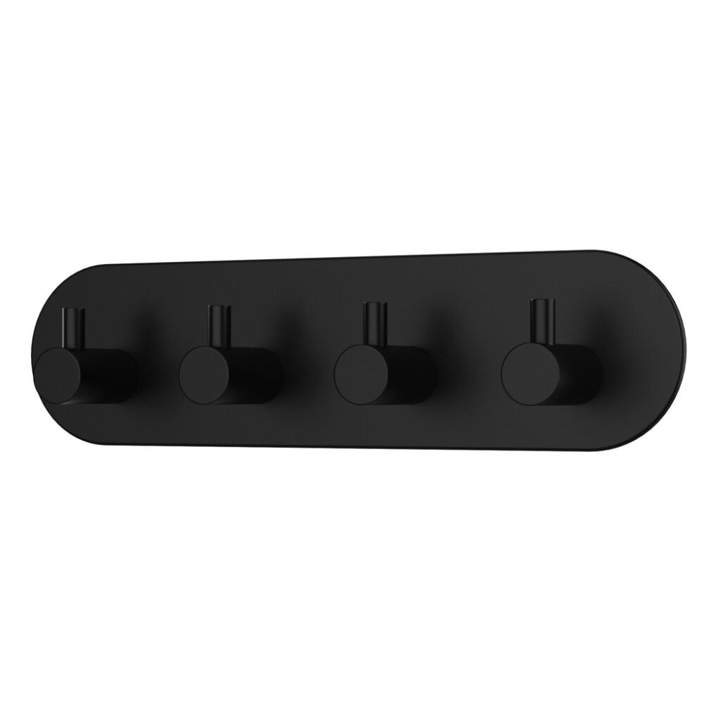 KROK SELVKLEBENDE OVAL 4-KROK MATTSVART