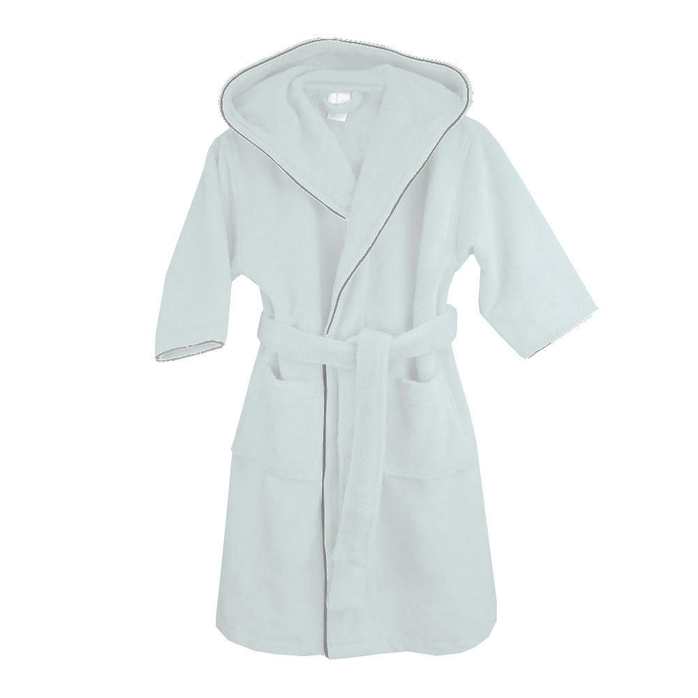 TEDDY BLANC - Peignoir  coton & autres fibres blanc L
