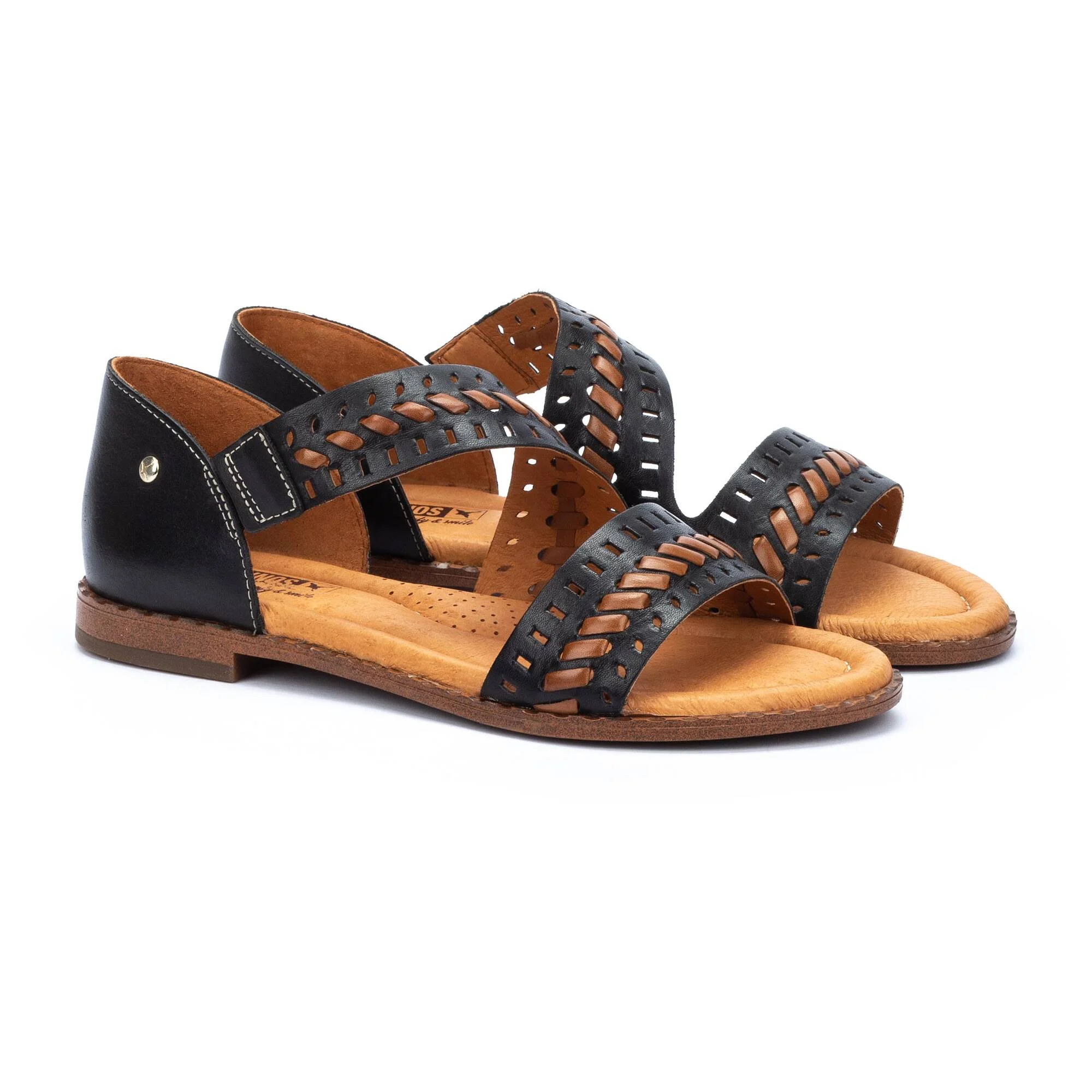 ALGAR - Sandalias de mujer con tiras anchas cruzadas