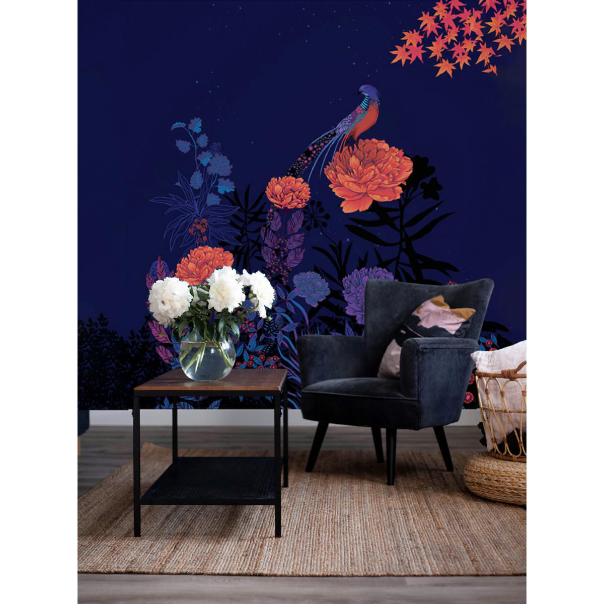 - Papier peint faisan nocturne