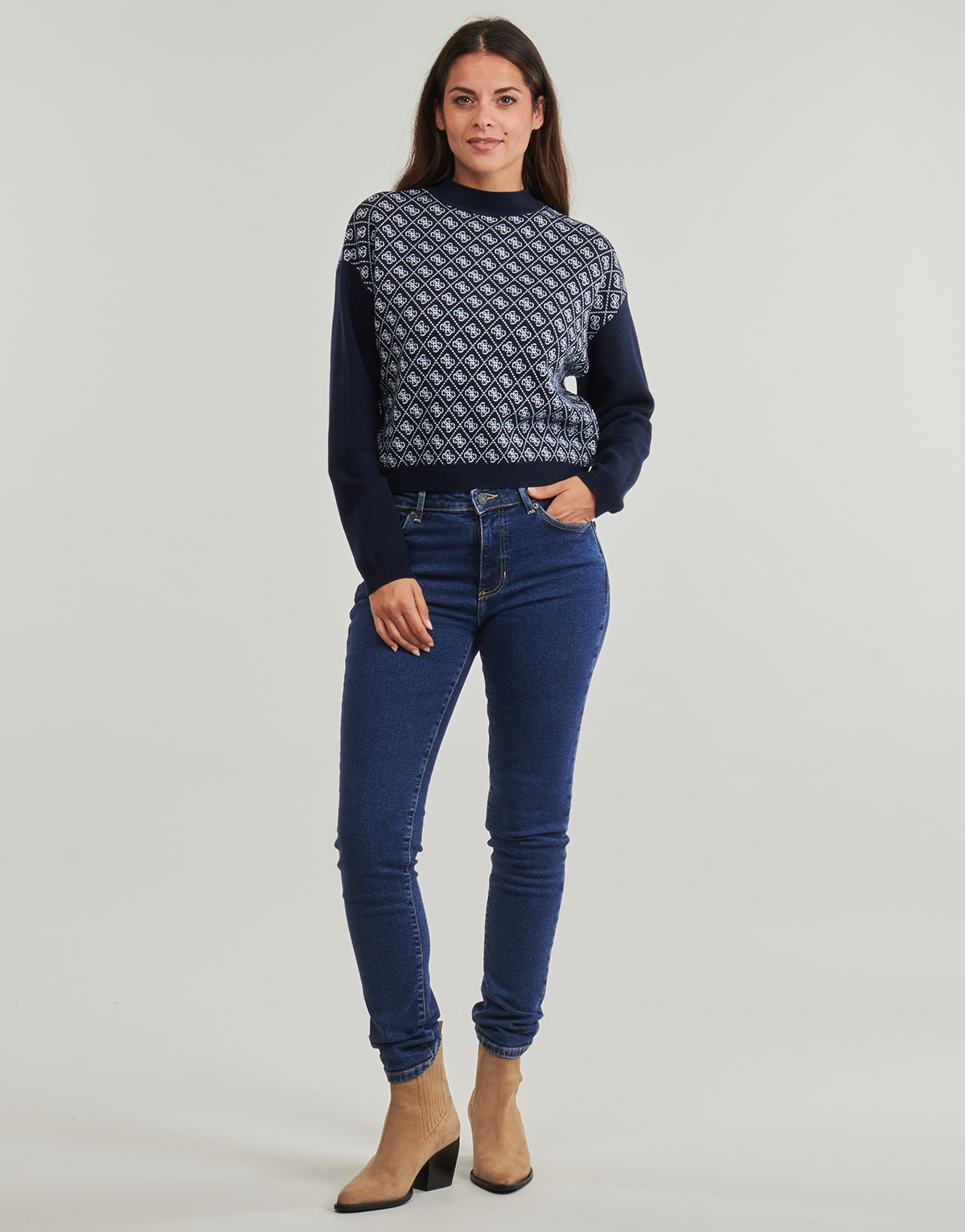 Guess - G05 HIGH RISE SKINNY - Blue