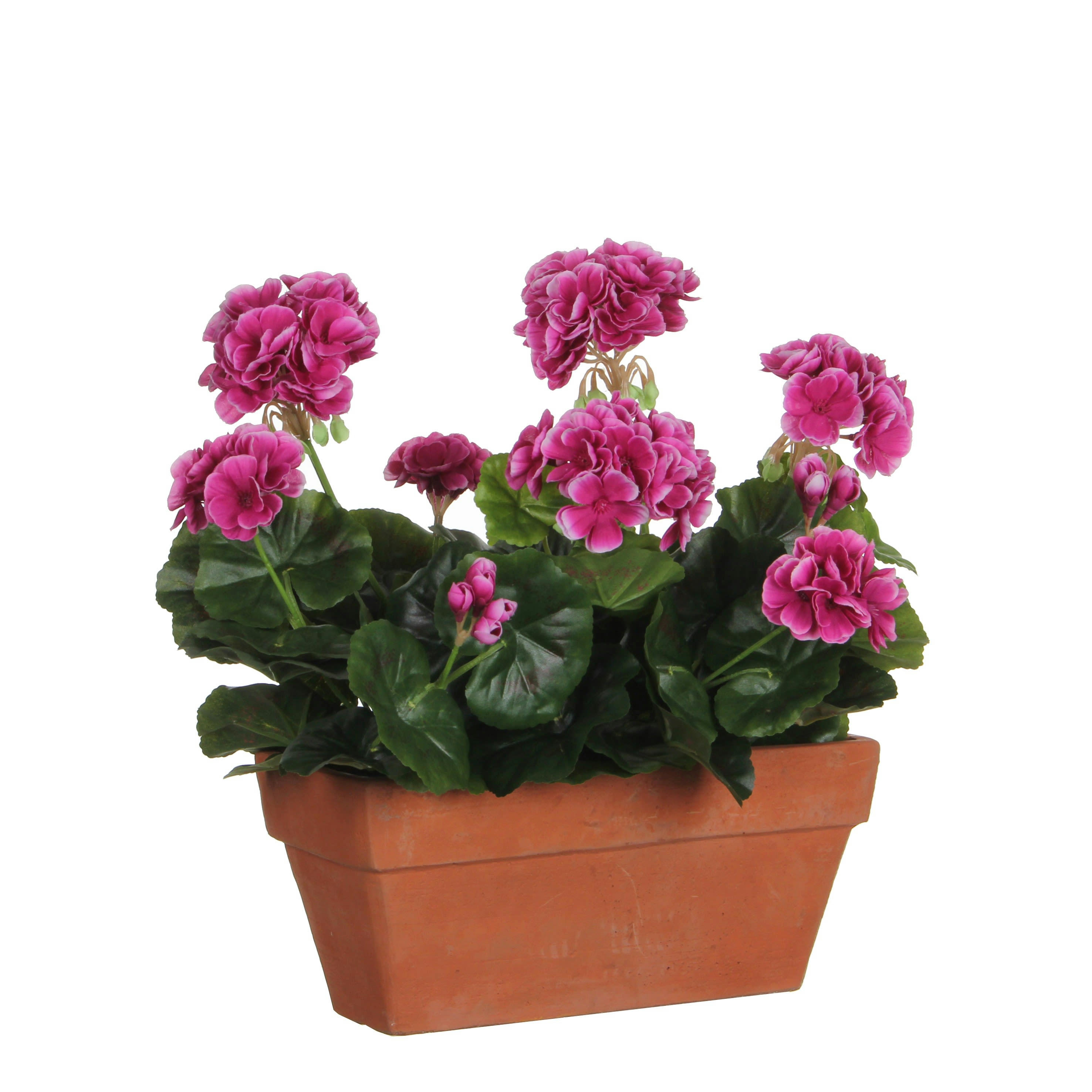 - Géranium artificielle violet en jardinière H40