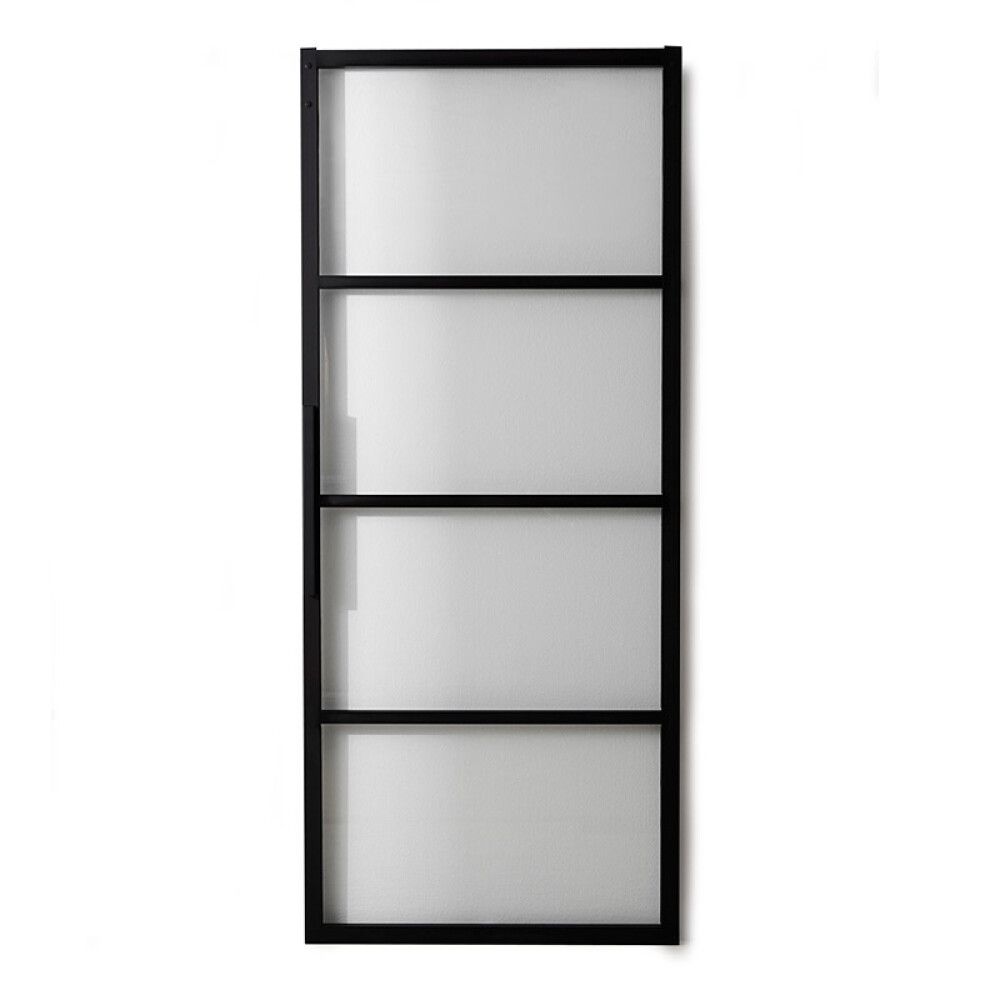 SKYVEDØR HABO SQUARE HÅNDTAK 2133X1000MM KLARGLASS