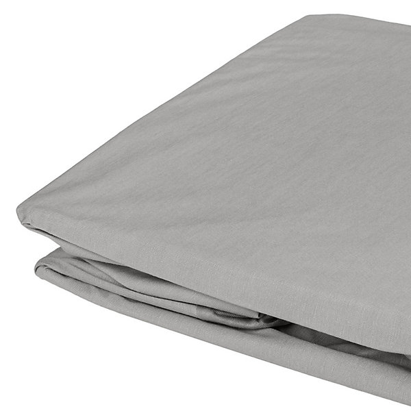 Drap housse élastiqué en 100% coton peigné (180x200 cm - Taupe)