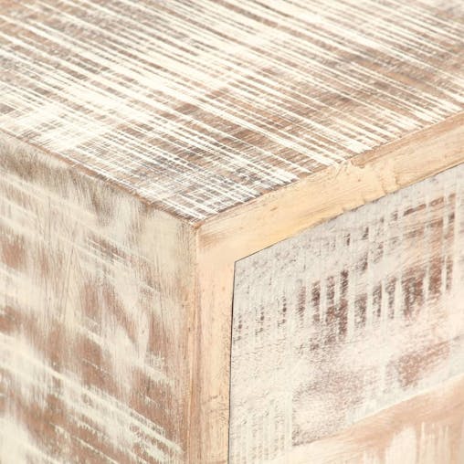 NNEVL Bedside Cabinet 40x30x50 cm Solid Acacia Wood