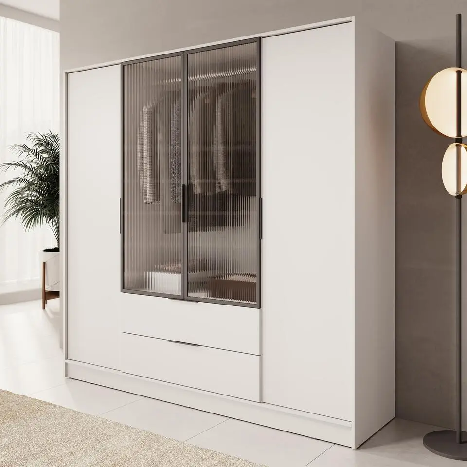 Meubella - Kledingkast Knox - Beige - 206 cm