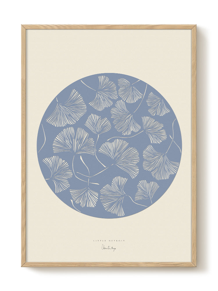 Little Detroit - Blomster Blue - PSTR studio Kunst Poster