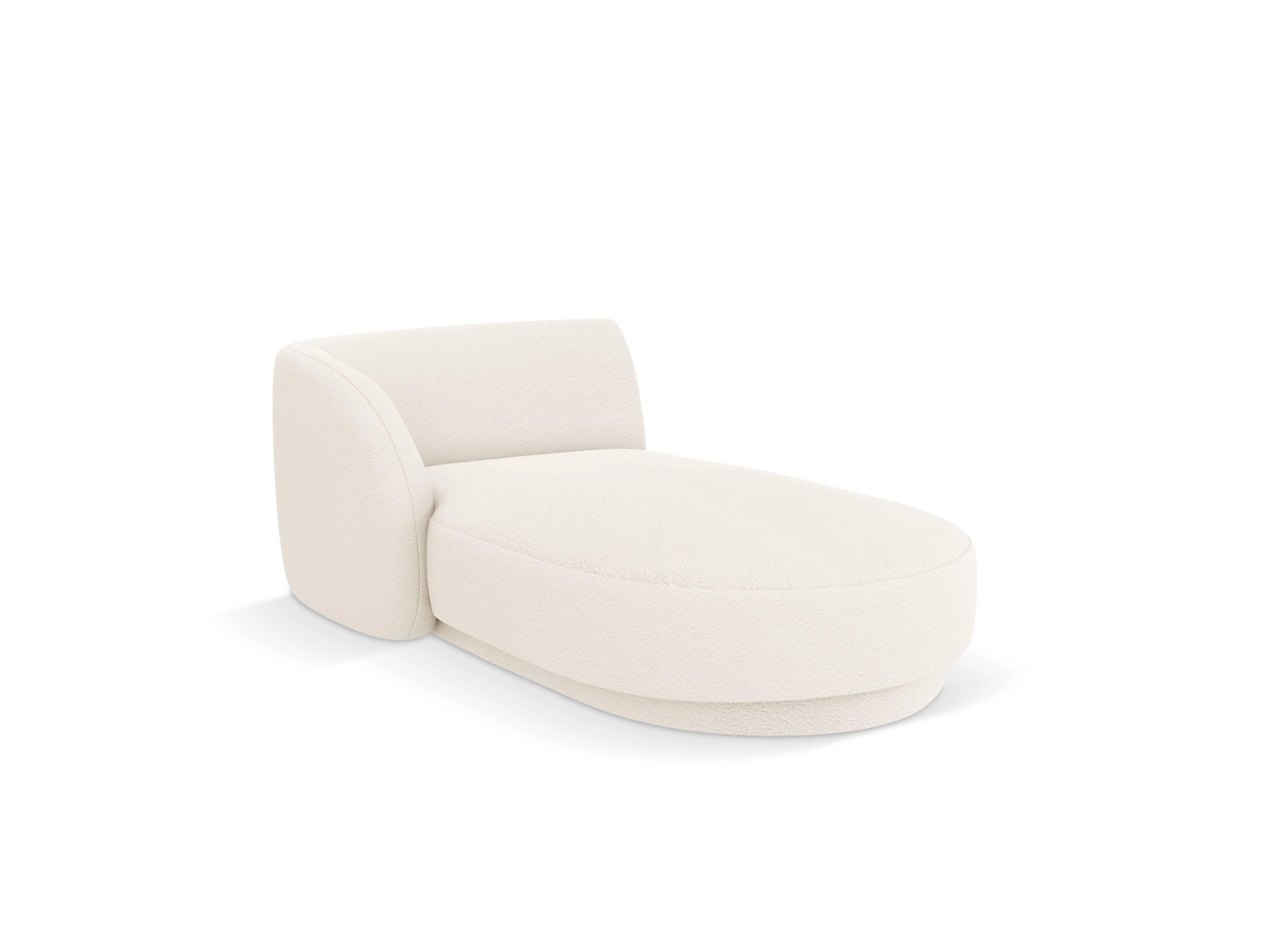 Chaise longue Miley links bouclé