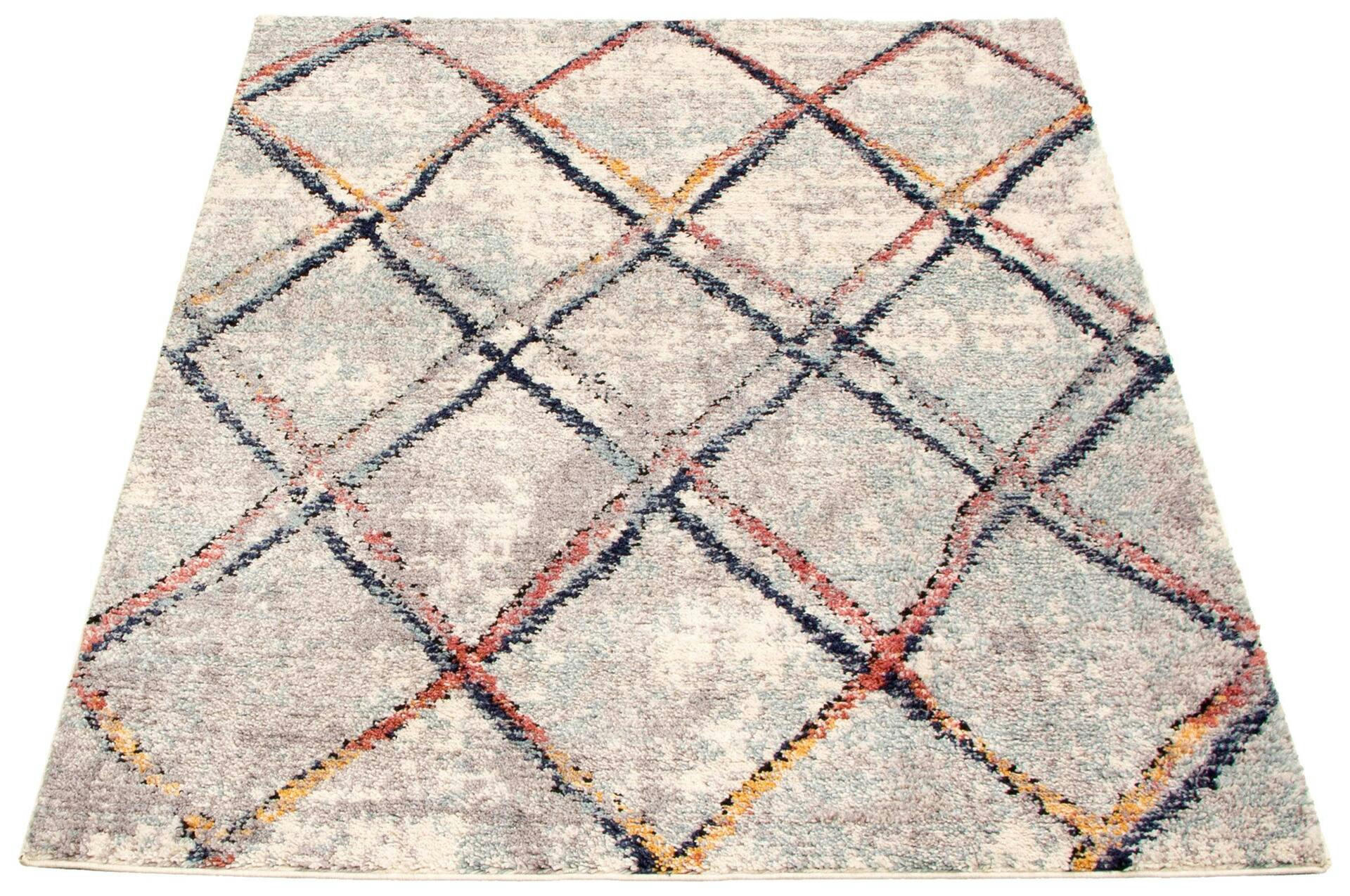 ECARPET Morocco Abstract Indoor Area Rug, Ivory, Assorted Sizes