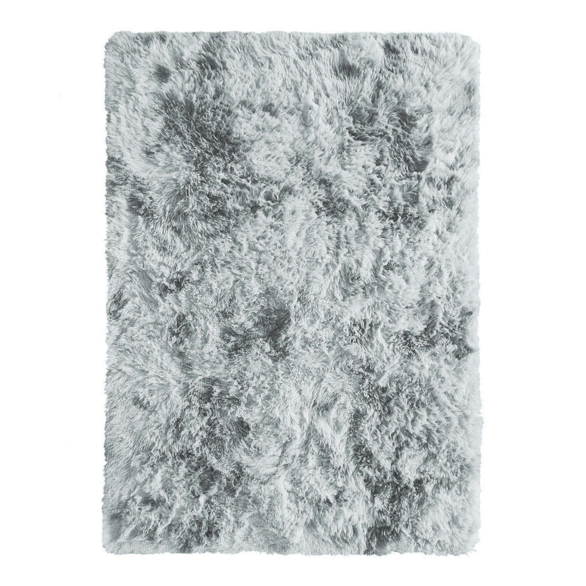 YOGI - Tapis shaggy effet tie and dye gris clair 160x230