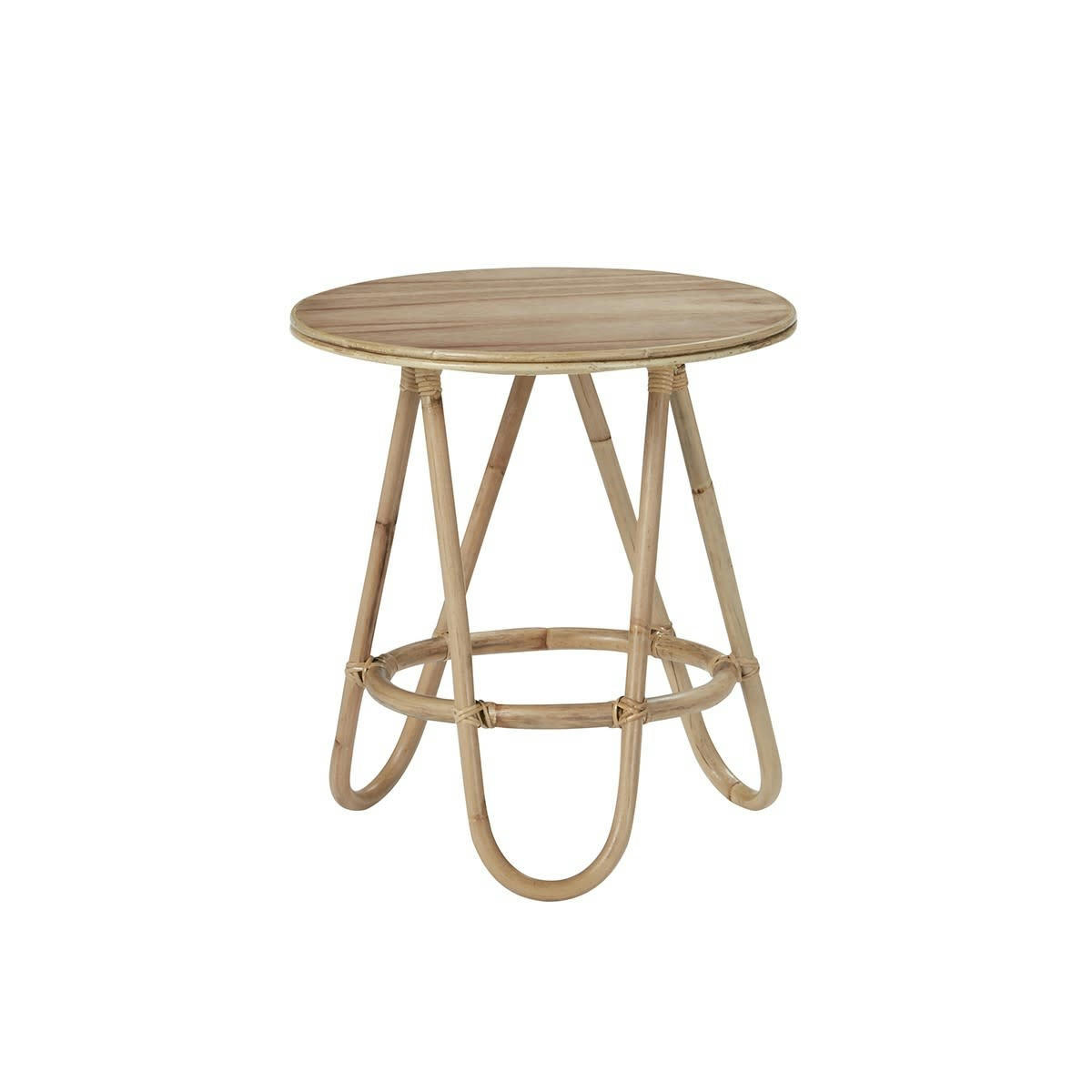 BOHO - Table basse en rotin ronde