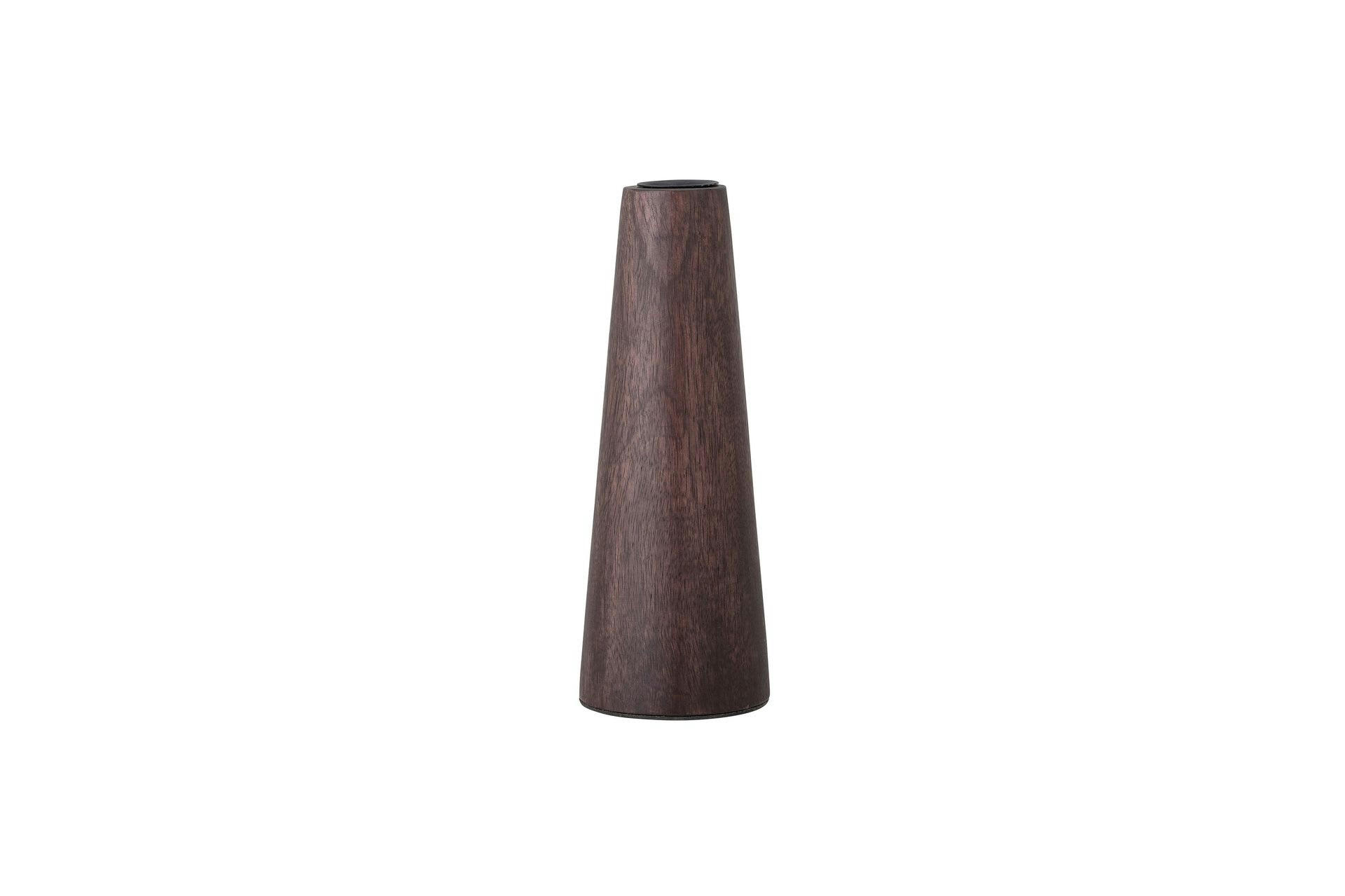 GREGOR - Bougeoir en bois de manguier marron H20cm