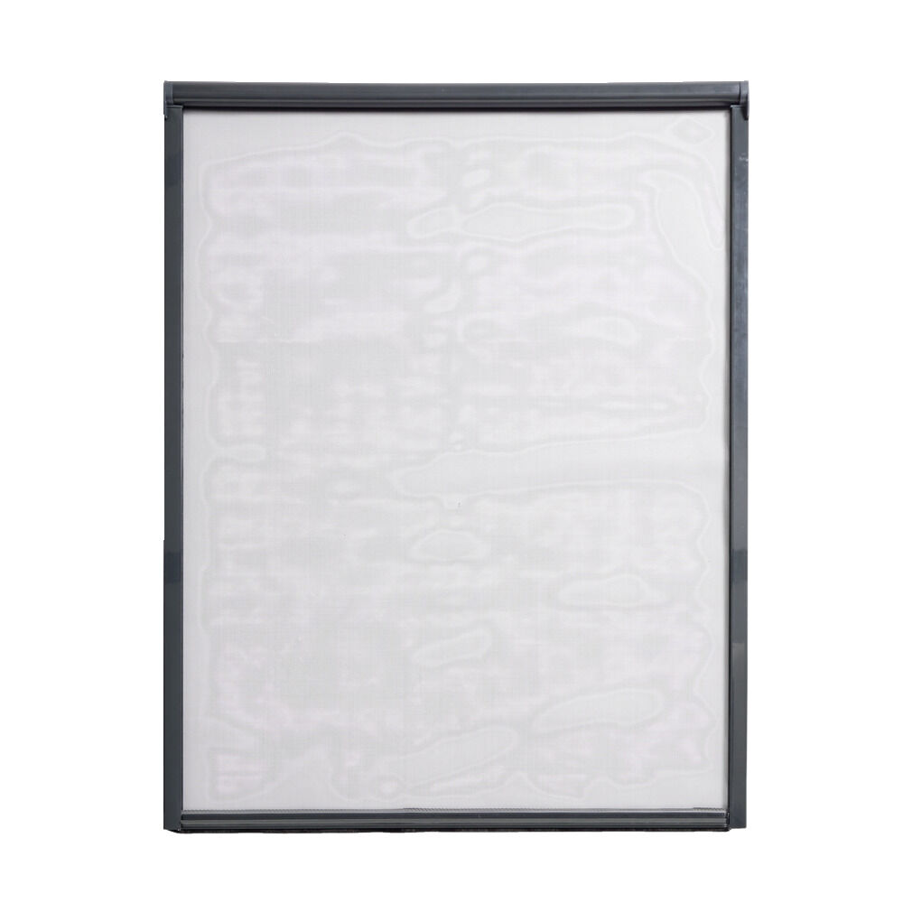 Moustiquaire enroulable pour fenêtre 125x160cm PVC gris