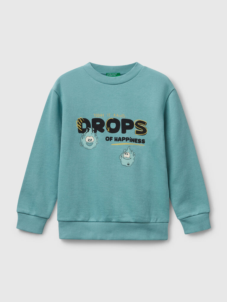 Long sleeve sweatshirt with print