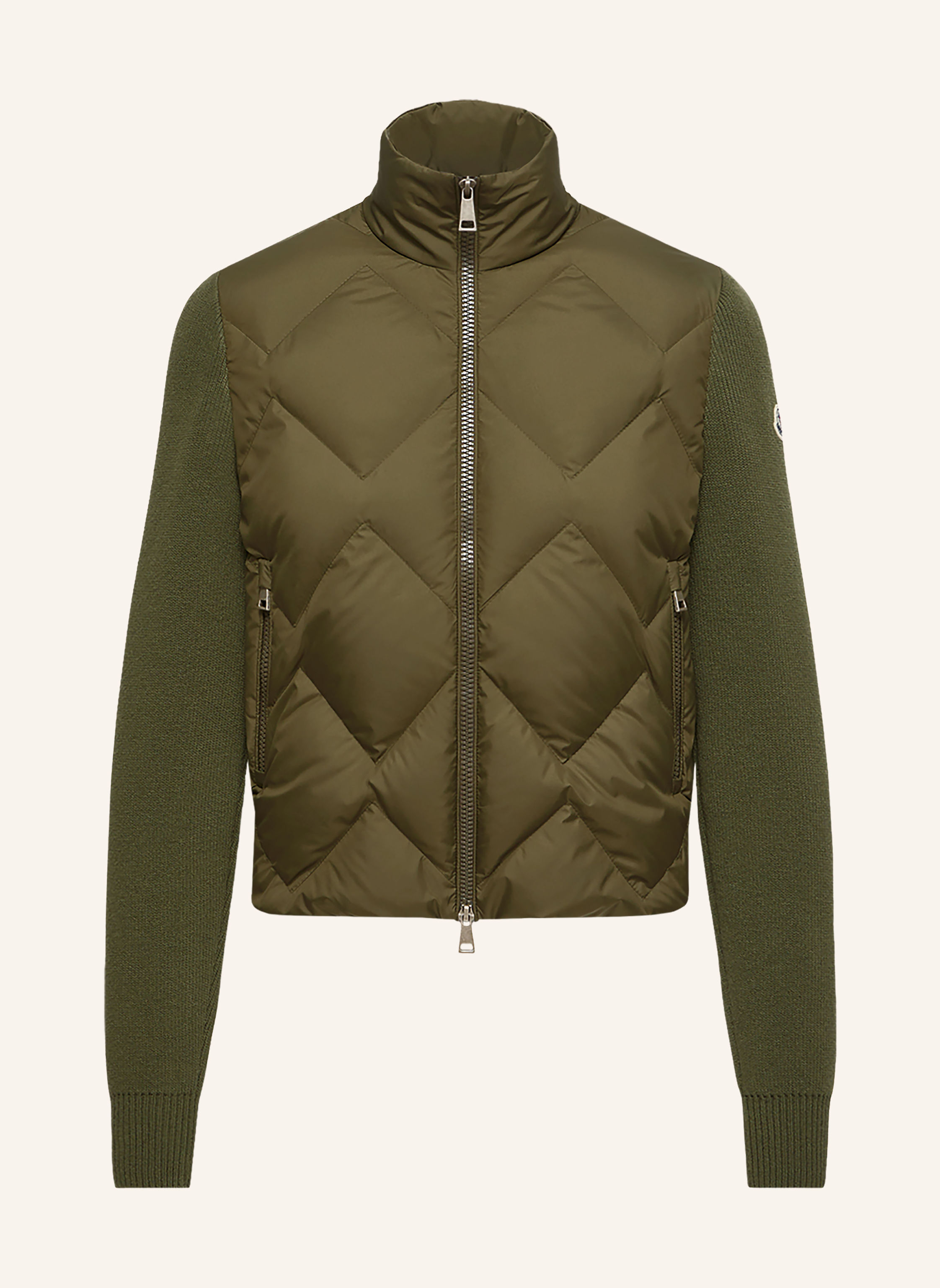 MONCLER Strickjacke im Materialmix