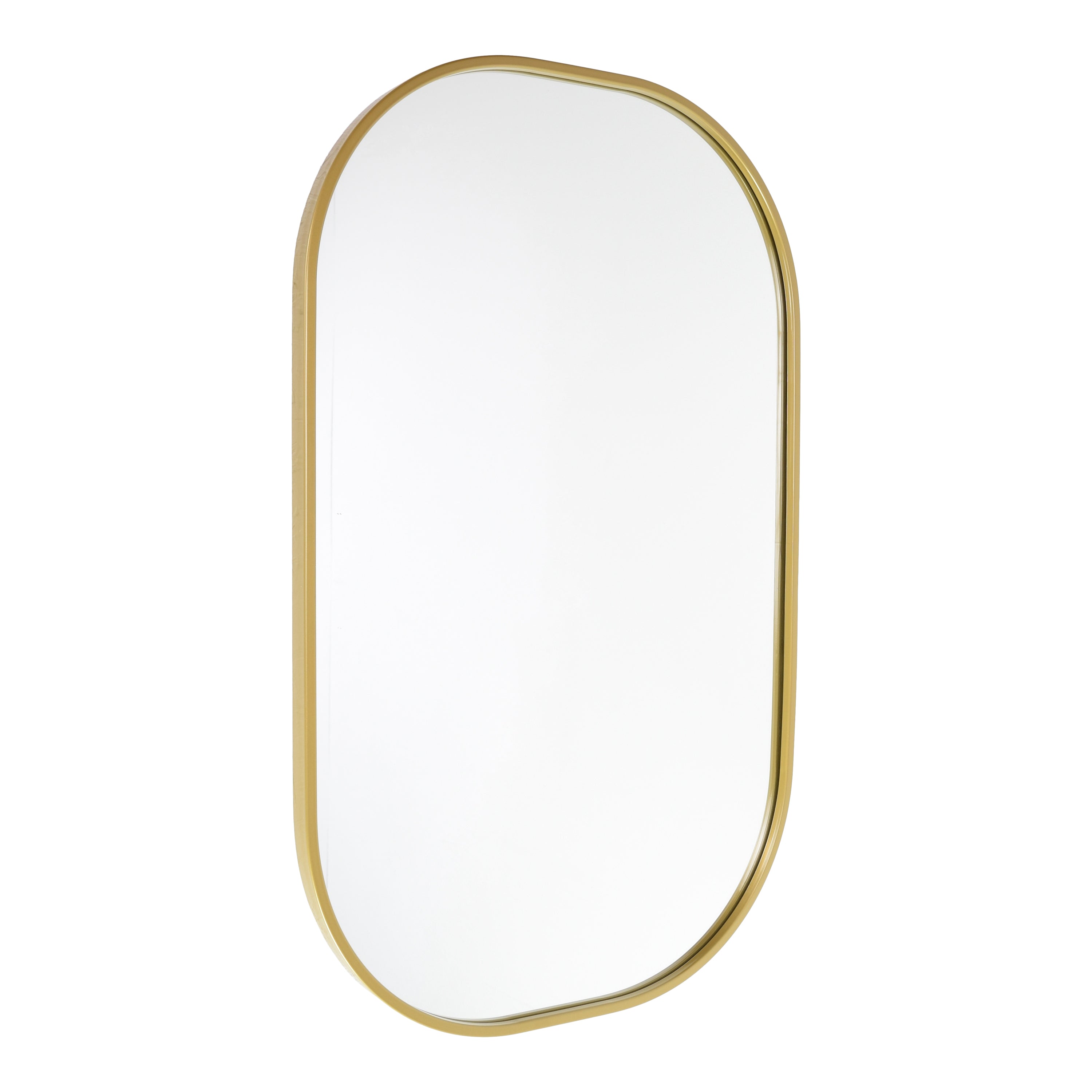 Fragix Iris Spiegel Ovaal - Goud - Metaal - 80x50