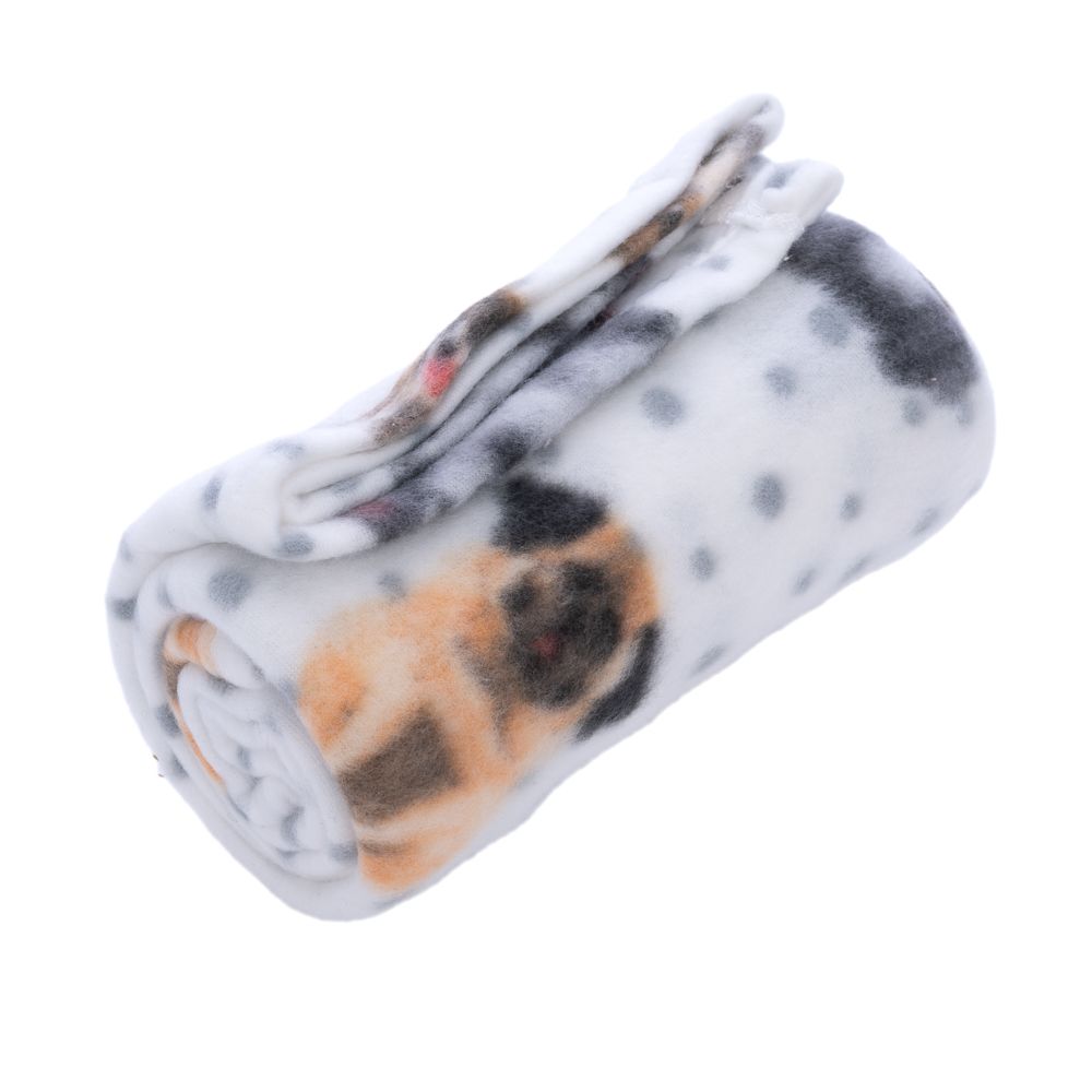 zooplus Basics Dogs & Dots Fleece Cuddle Blanket