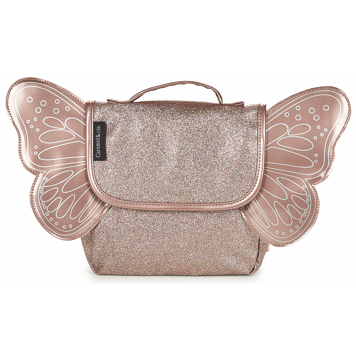 CARAMEL & CIE - BUTTERFLY BAG GLITTERS - Pink