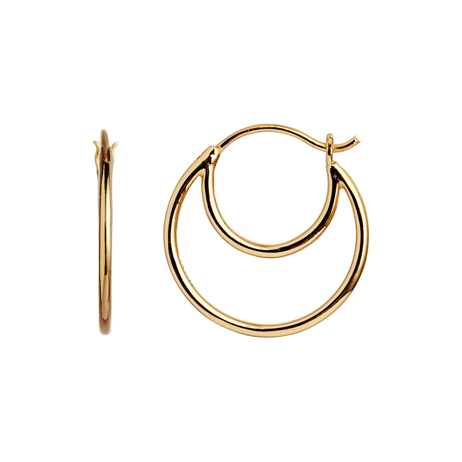 Double Creol Earring Single, gold